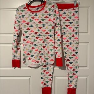 Old Navy Women's Pajama Set with Red and Multicolor Print